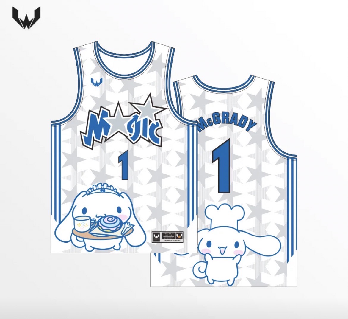 Customized Sanrio x McGrady Sanrio basketball jersey