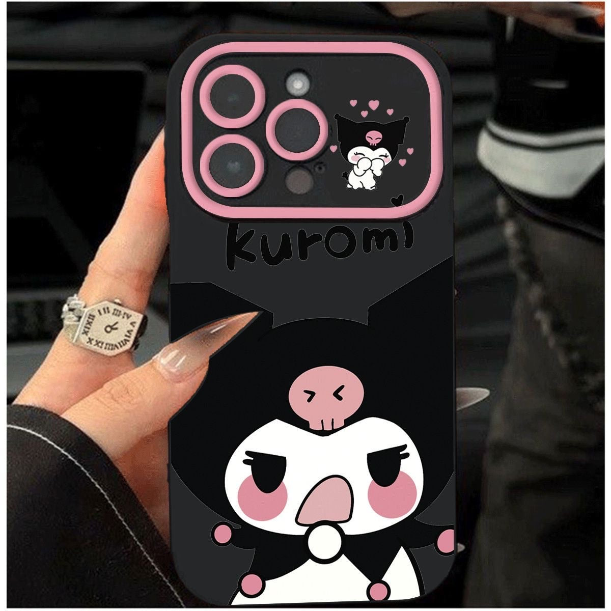 Kuromi Iphone Case ( Black and Pink ) For 11/12/13/14/15