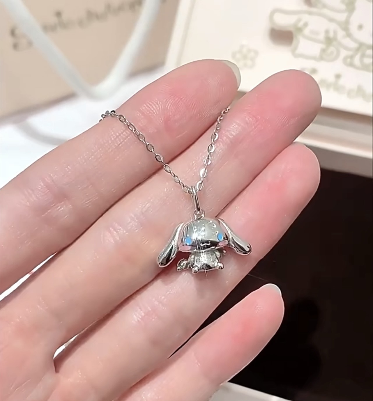 Tide Color x Sanrio Cinnamoroll S925 Silver Necklace