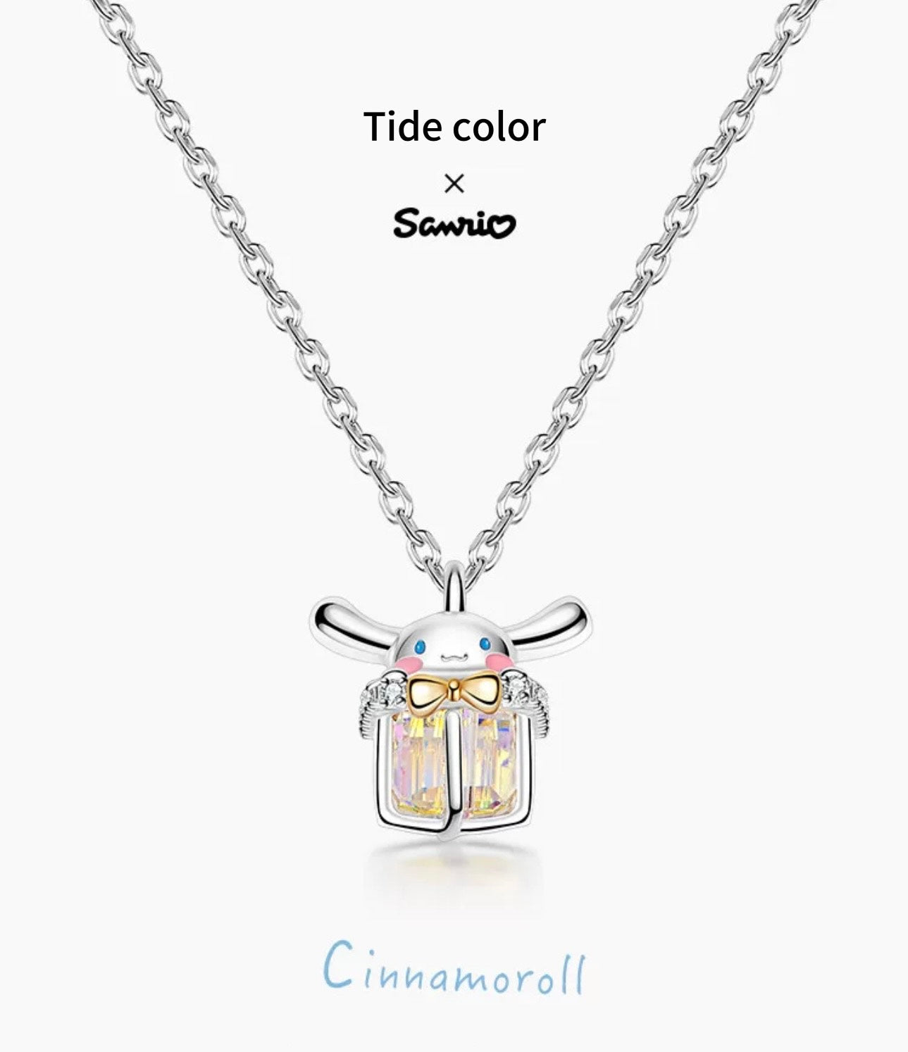 Tide Color x Sanrio Cinnamoroll S925 Silver necklace